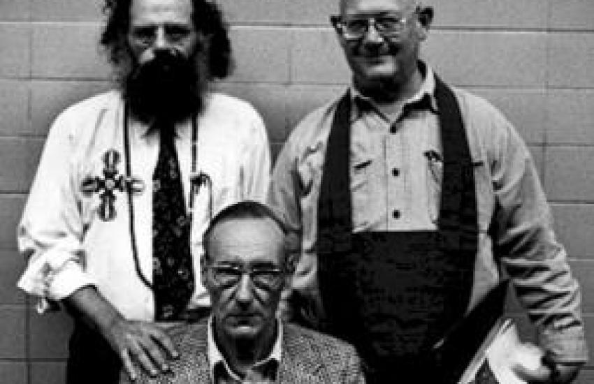 Allen Ginsberg, William Burroughs, and Phillip Whalen, Naropa 1975.