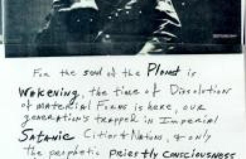 "For the Soul of the Planet Is Waking" Broadside. Santa Fe: Desert Review Press, 1980.